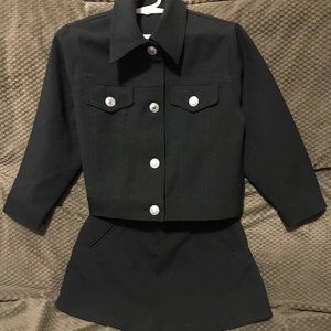 Adorable Black 2-Piece Suit